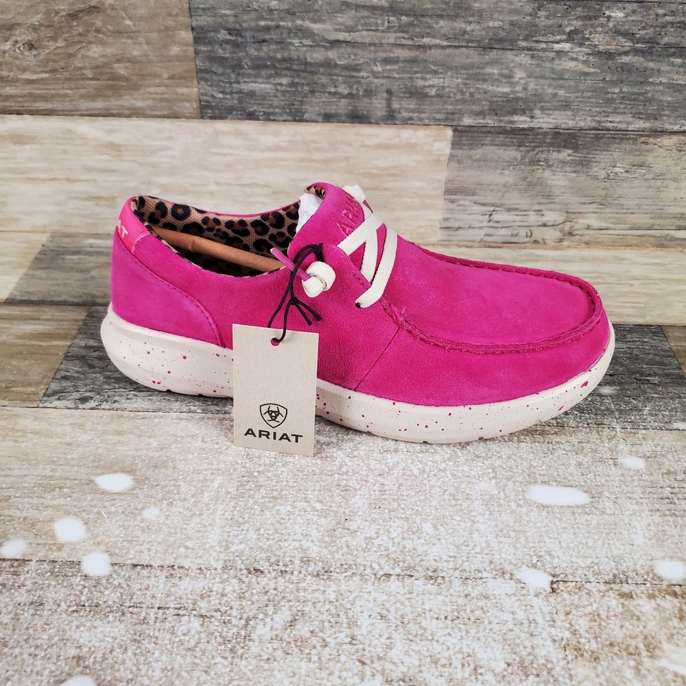 Ariat Hilo Womens Casual Shoes Sz 6.5 B Hottest Pink Slip On Comfort Sneakers